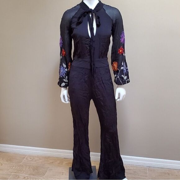 Free People Smoke Rings Jumpsuit Size 4 - Picture 6 of 12